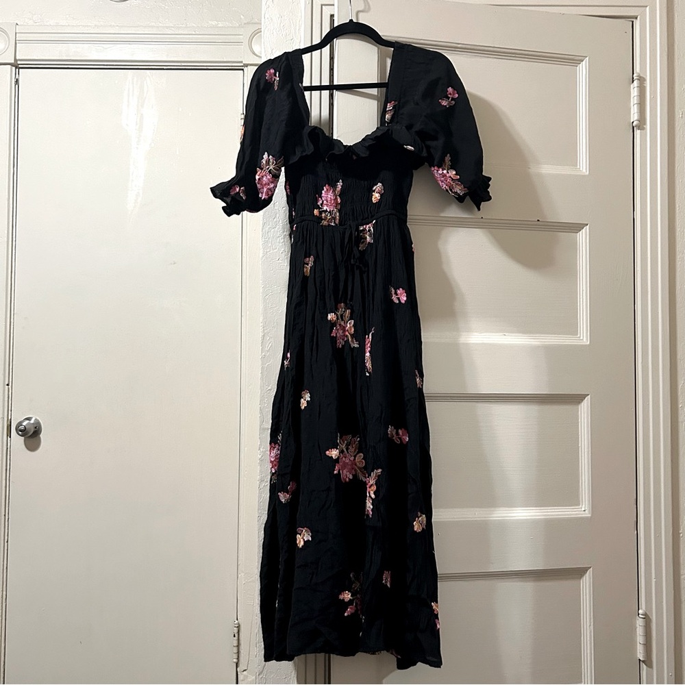Wild moss Floral dress maxi